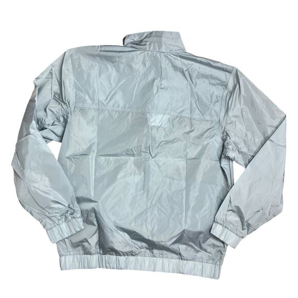 RAINS‎ Track Jacket WMNS M Blue Lightweight Sky 18900 Interior Pockets Nylon Zip - Picture 12 of 13